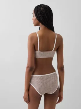 Sujetador tipo bralette de algodón orgánico elástico