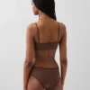Sujetador tipo bralette de algodón orgánico elástico