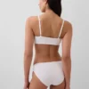Sujetador tipo bralette de algodón orgánico elástico