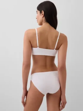Sujetador tipo bralette de algodón orgánico elástico
