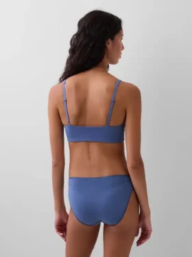 Sujetador tipo bralette de algodón orgánico elástico