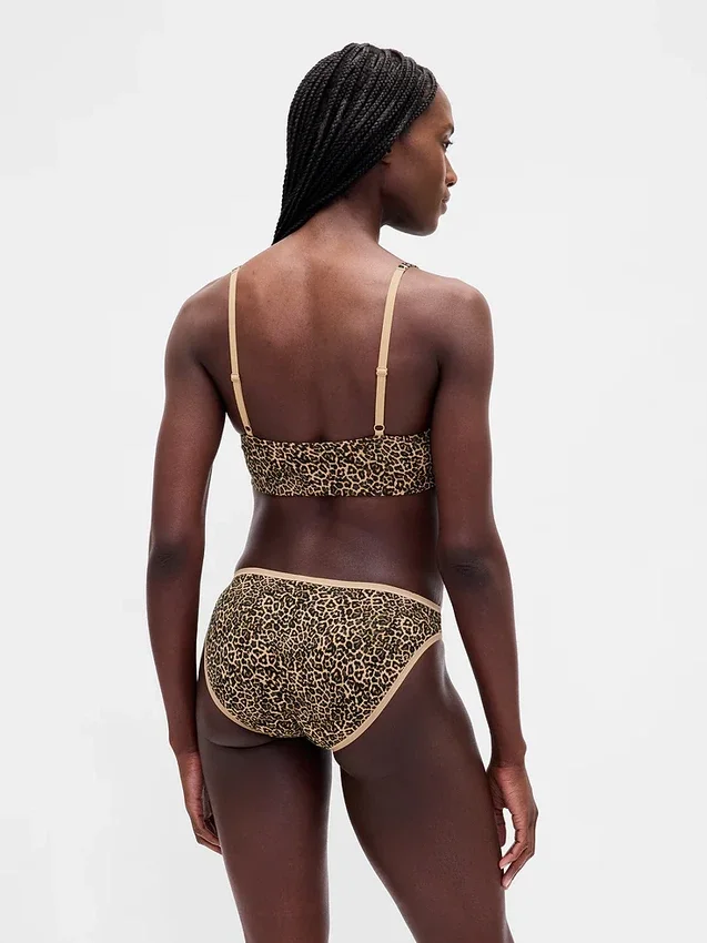 Sujetador tipo bralette de algodón orgánico elástico