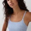 Sujetador tipo bralette de algodón orgánico elástico