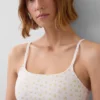 Sujetador tipo bralette de algodón orgánico elástico
