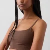 Sujetador tipo bralette de algodón orgánico elástico