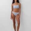 Sujetador tipo bralette de algodón orgánico elástico