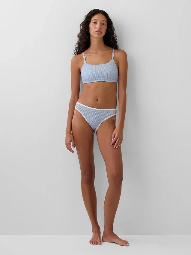 Sujetador tipo bralette de algodón orgánico elástico