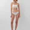 Sujetador tipo bralette de algodón orgánico elástico