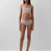 Sujetador tipo bralette de algodón orgánico elástico