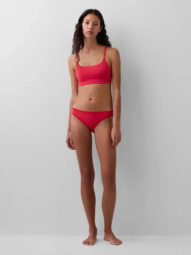Sujetador tipo bralette de algodón orgánico elástico