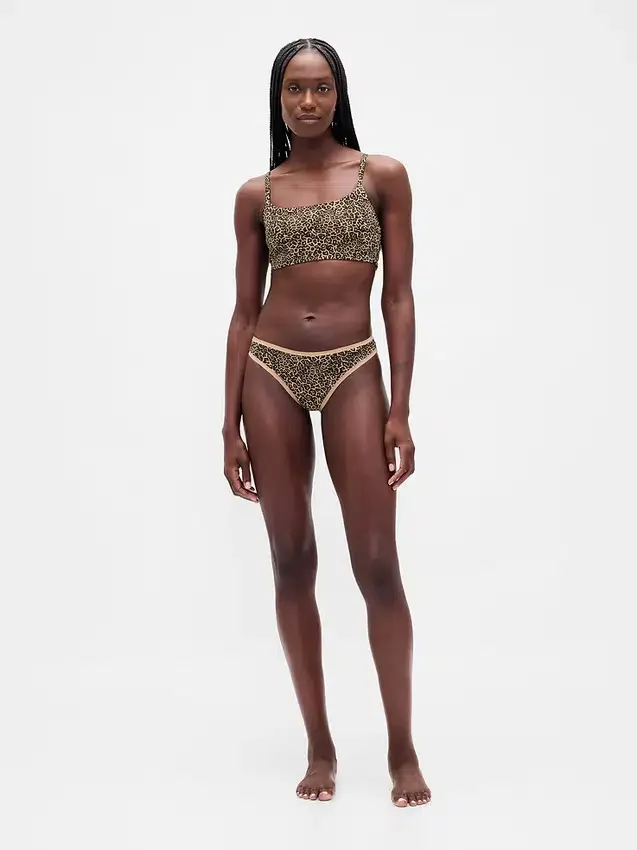 Sujetador tipo bralette de algodón orgánico elástico