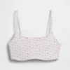 Sujetador tipo bralette de algodón orgánico elástico