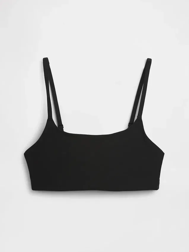 Sujetador tipo bralette de algodón orgánico elástico