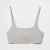 Sujetador tipo bralette de algodón orgánico elástico