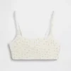 Sujetador tipo bralette de algodón orgánico elástico