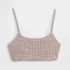 Sujetador tipo bralette de algodón orgánico elástico