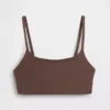 Sujetador tipo bralette de algodón orgánico elástico