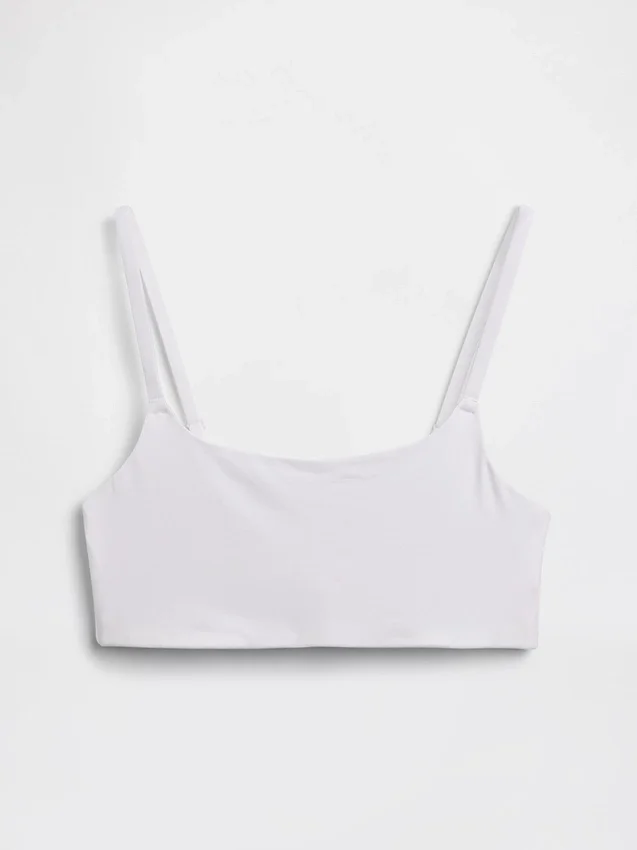 Sujetador tipo bralette de algodón orgánico elástico