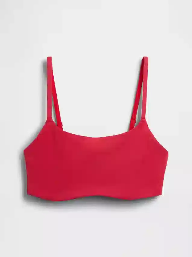 Sujetador tipo bralette de algodón orgánico elástico