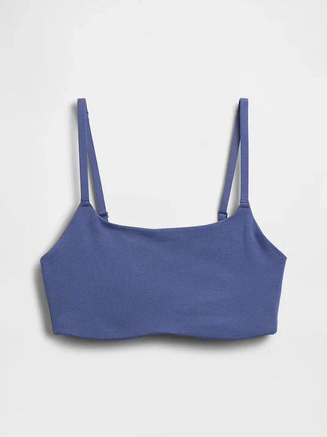Sujetador tipo bralette de algodón orgánico elástico