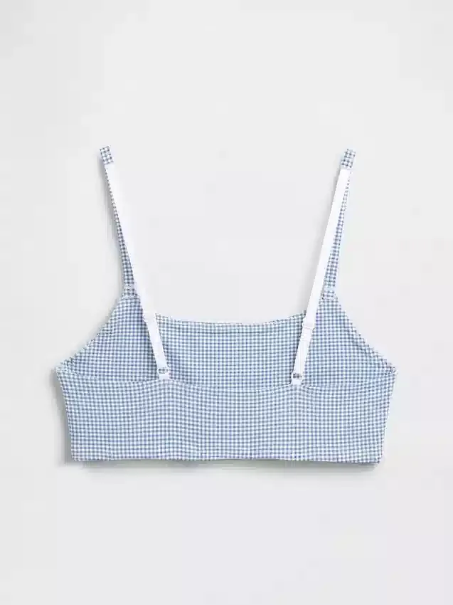 Sujetador tipo bralette de algodón orgánico elástico