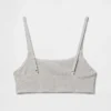Sujetador tipo bralette de algodón orgánico elástico
