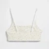 Sujetador tipo bralette de algodón orgánico elástico