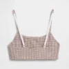 Sujetador tipo bralette de algodón orgánico elástico