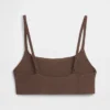 Sujetador tipo bralette de algodón orgánico elástico