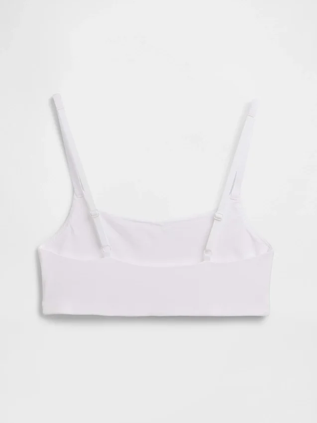 Sujetador tipo bralette de algodón orgánico elástico
