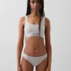 Sujetador tipo bralette de algodón orgánico elástico con el Gap Logo