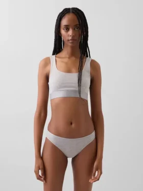 Sujetador tipo bralette de algodón orgánico elástico con el Gap Logo