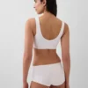 Sujetador tipo bralette de algodón orgánico elástico con el Gap Logo