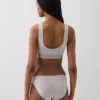 Sujetador tipo bralette de algodón orgánico elástico con el Gap Logo