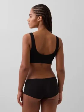 Sujetador tipo bralette de algodón orgánico elástico con el Gap Logo