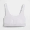 Sujetador tipo bralette de algodón orgánico elástico con el Gap Logo