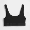 Sujetador tipo bralette de algodón orgánico elástico con el Gap Logo