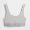 Sujetador tipo bralette de algodón orgánico elástico con el Gap Logo