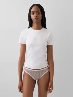 Tanga de algodón elástico orgánico