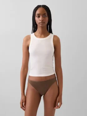 Tanga de algodón elástico orgánico
