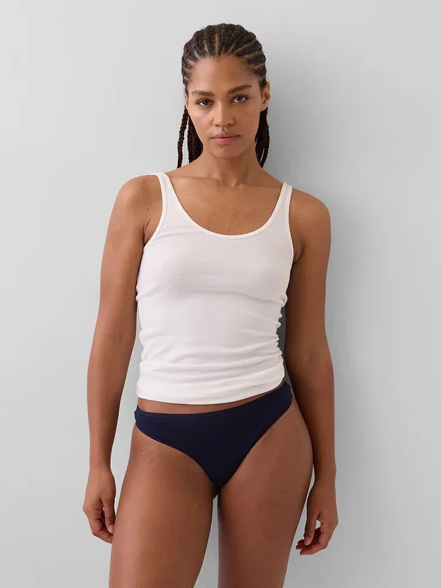 Tanga de algodón elástico orgánico