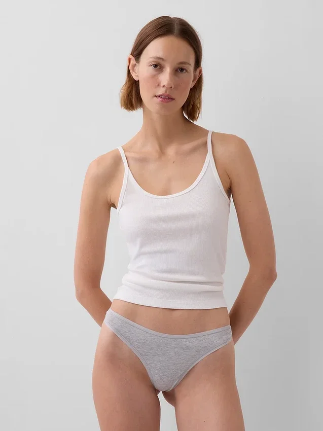 Tanga de algodón elástico orgánico