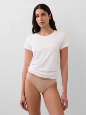 Tanga de algodón elástico orgánico
