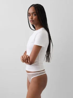 Tanga de algodón elástico orgánico