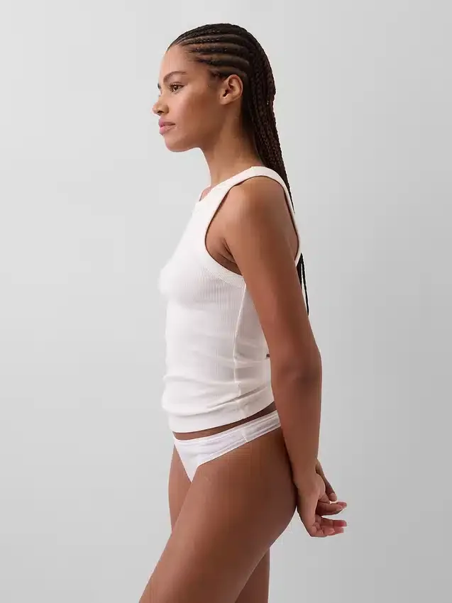 Tanga de algodón elástico orgánico