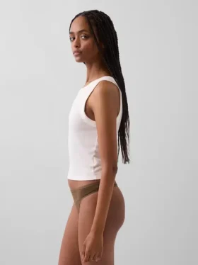 Tanga de algodón elástico orgánico