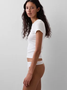 Tanga de algodón elástico orgánico