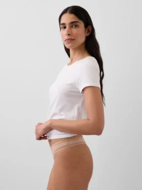 Tanga de algodón elástico orgánico