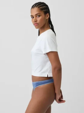 Tanga de algodón elástico orgánico