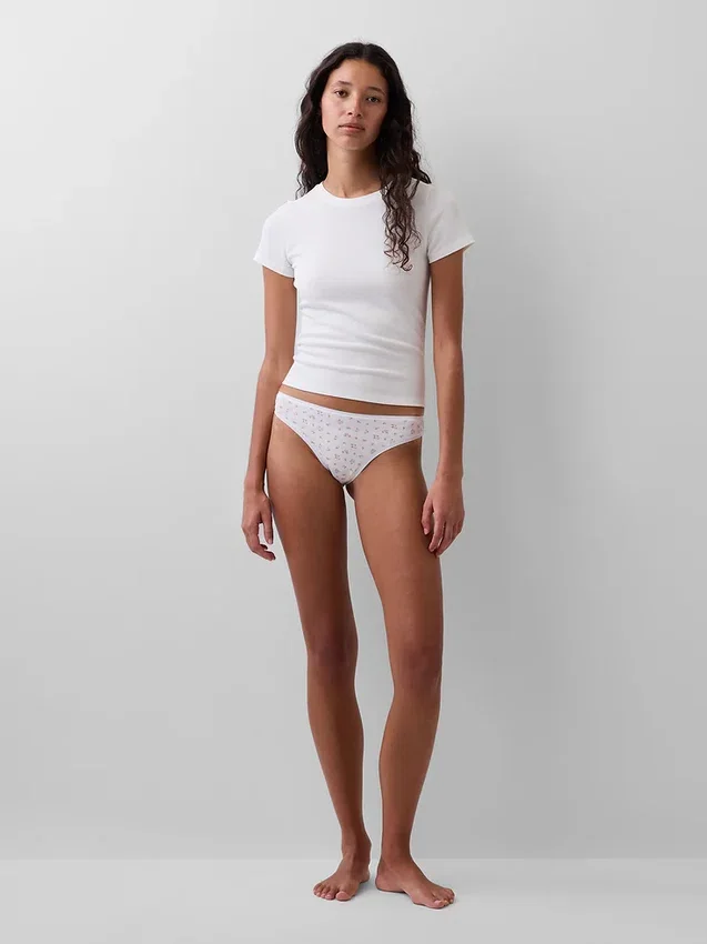 Tanga de algodón elástico orgánico